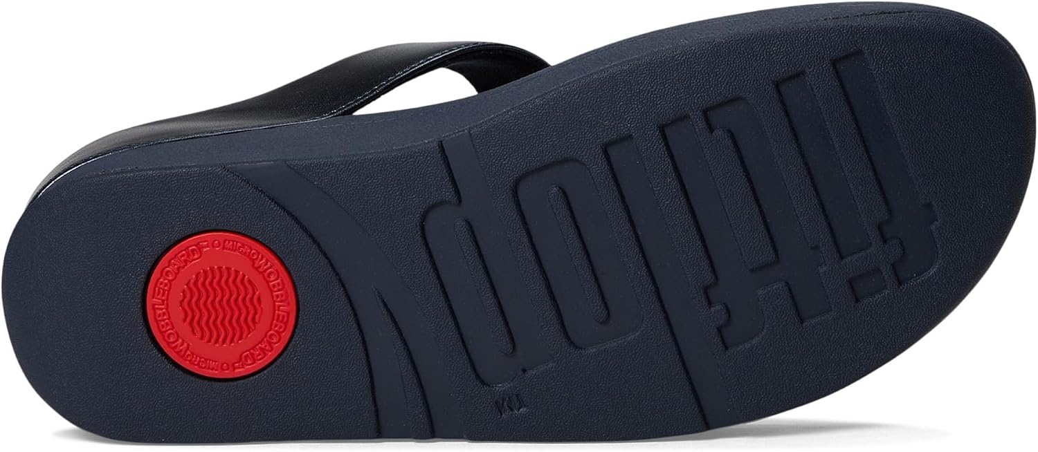 image:imageFitFlop Womens Fino Glitterdust ToePost SandalMidnight Navy