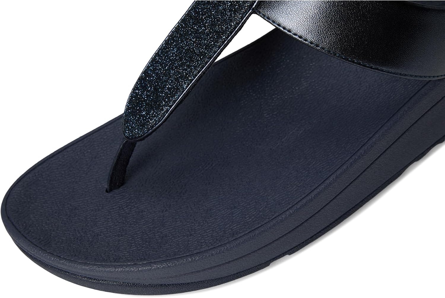 image:imageFitFlop Womens Fino Glitterdust ToePost SandalMidnight Navy
