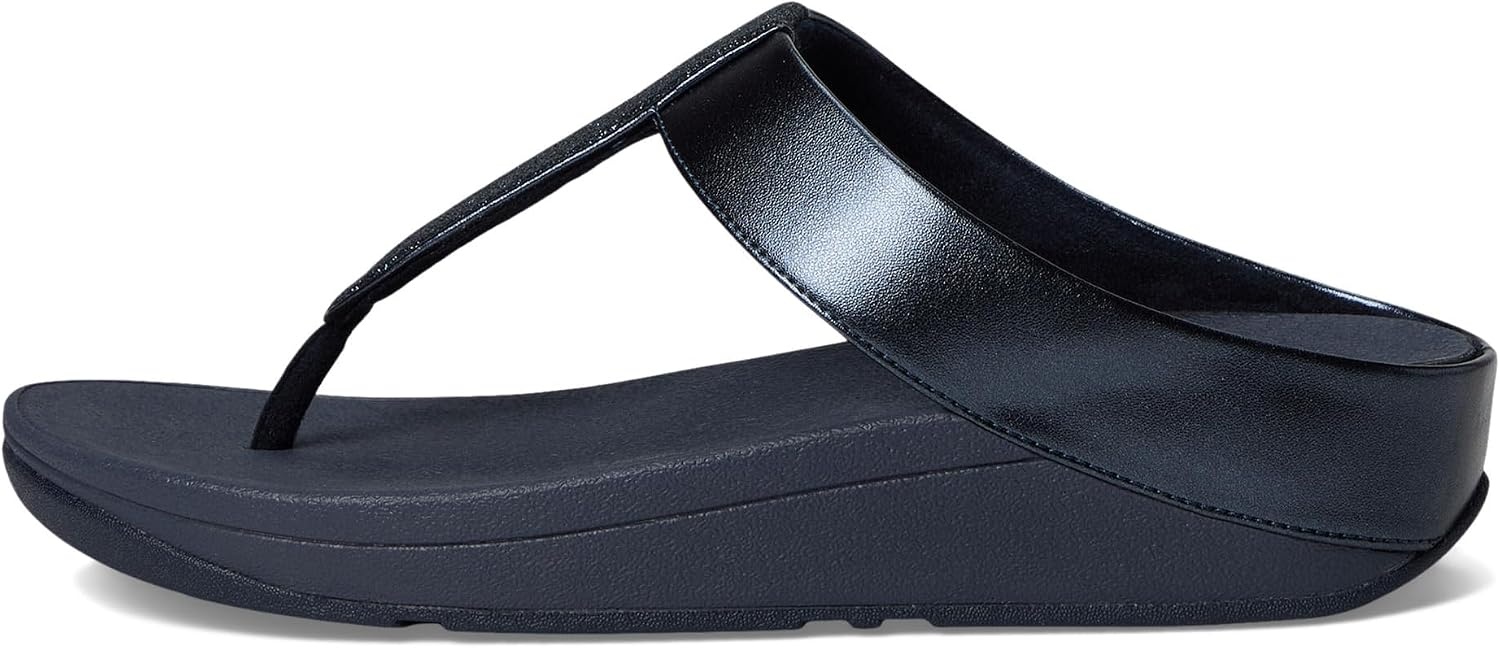 image:imageFitFlop Womens Fino Glitterdust ToePost SandalMidnight Navy