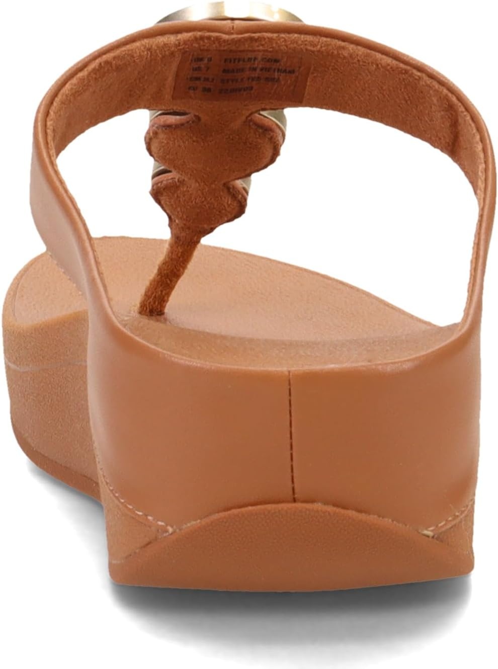 image:imageFitFlop Womens LULU Suede ToePost Sandals Lightweight Summer Walking Sandals with Cushioned Comfort Arch Support amp GripLight Tan