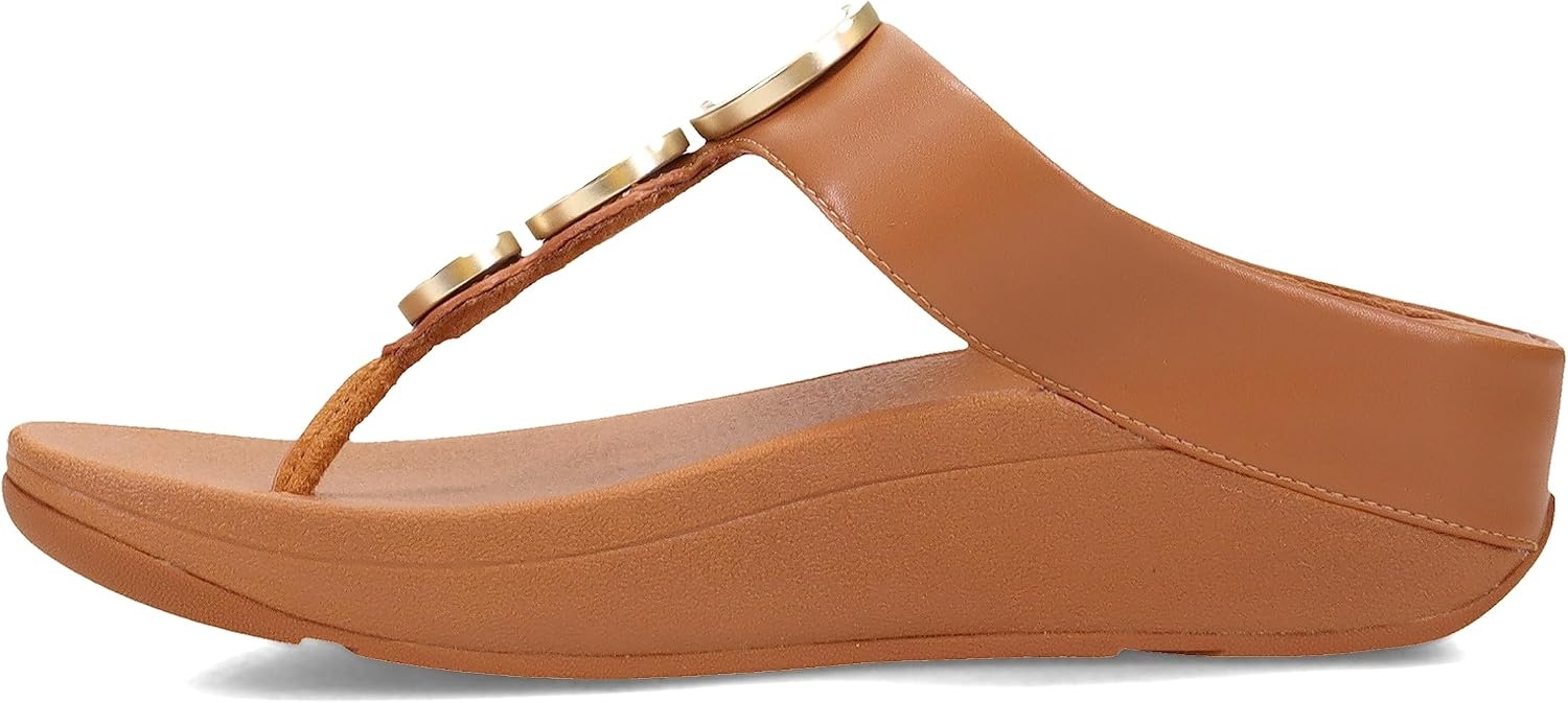 image:imageFitFlop Womens LULU Suede ToePost Sandals Lightweight Summer Walking Sandals with Cushioned Comfort Arch Support amp GripLight Tan