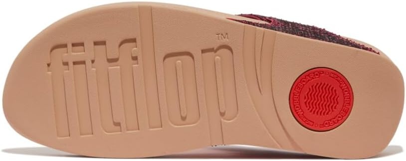 image:imageFitFlop Womens LULU Suede ToePost Sandals Lightweight Summer Walking Sandals with Cushioned Comfort Arch Support amp GripMetallic Wild Raspberry
