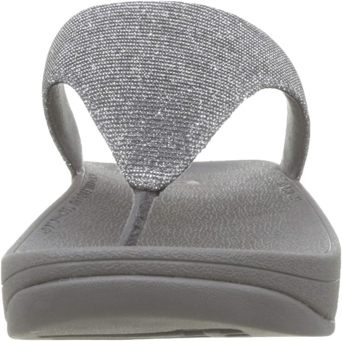 image:imageFitFlop Womens LULU Suede ToePost Sandals Lightweight Summer Walking Sandals with Cushioned Comfort Arch Support amp GripPewter