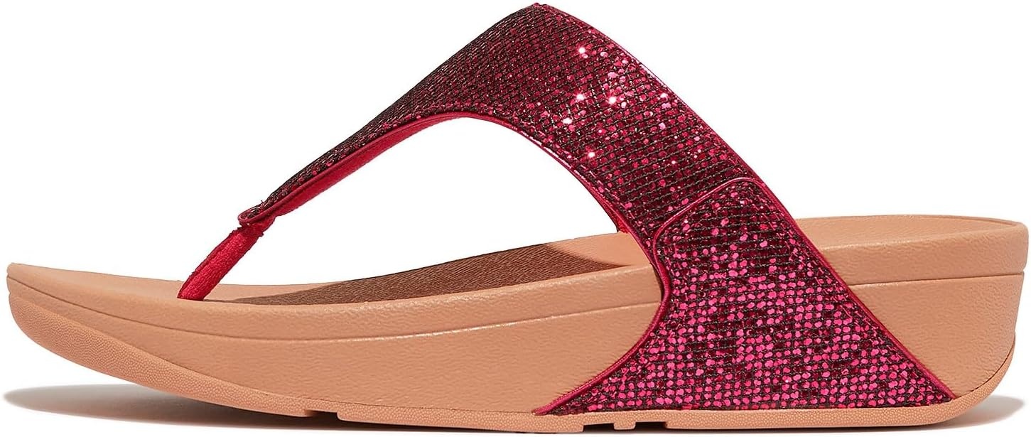 image:imageFitFlop Womens LULU Suede ToePost Sandals Lightweight Summer Walking Sandals with Cushioned Comfort Arch Support amp GripPink