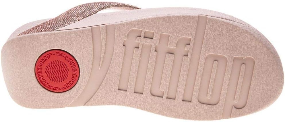 image:imageFitFlop Womens LULU Suede ToePost Sandals Lightweight Summer Walking Sandals with Cushioned Comfort Arch Support amp GripPink Rose Gold 323
