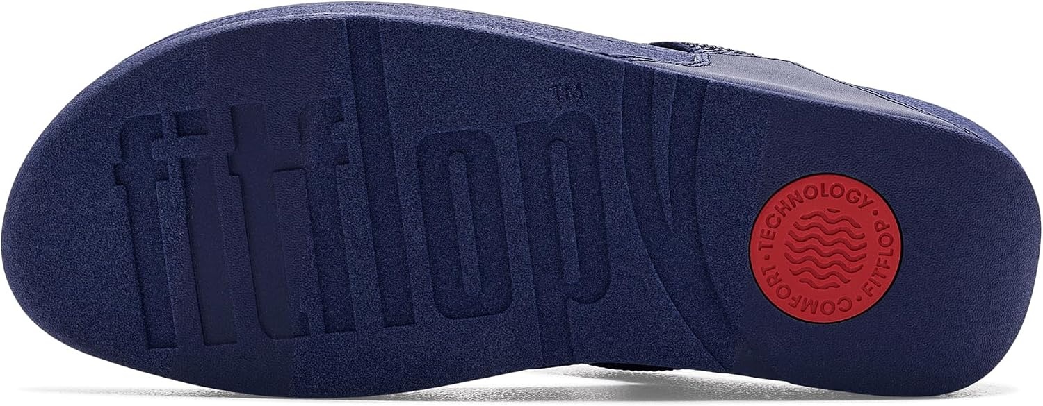 image:imageFitFlop Womens Lulu Crystal Embellished ToePost SandalsNightfall Blue