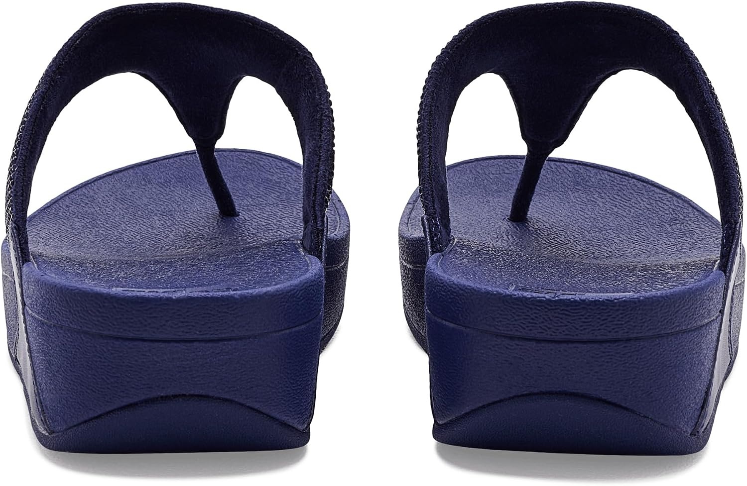 image:imageFitFlop Womens Lulu Crystal Embellished ToePost SandalsNightfall Blue
