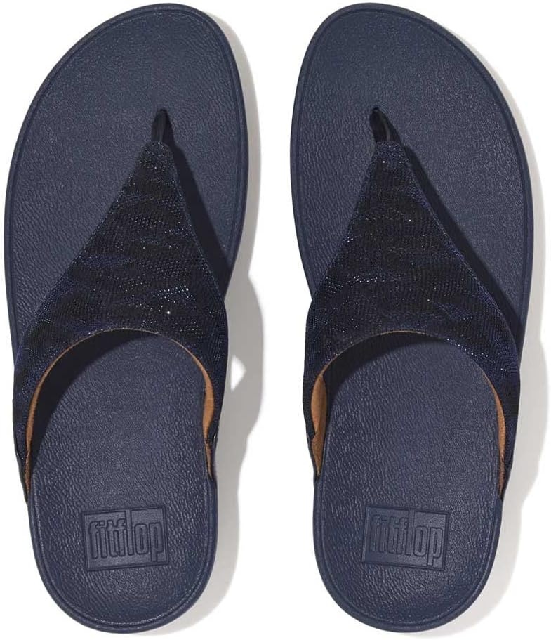 image:imageFitFlop Womens Lulu Glitz ToePost SandalNavy