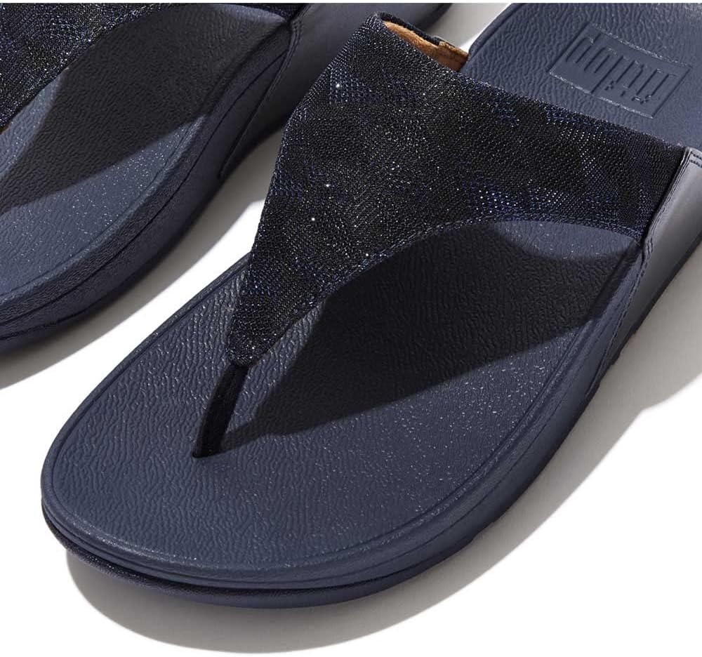 image:imageFitFlop Womens Lulu Glitz ToePost SandalNavy