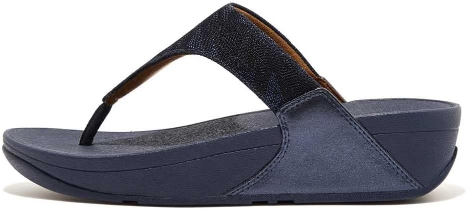 image:imageFitFlop Womens Lulu Glitz ToePost SandalNavy