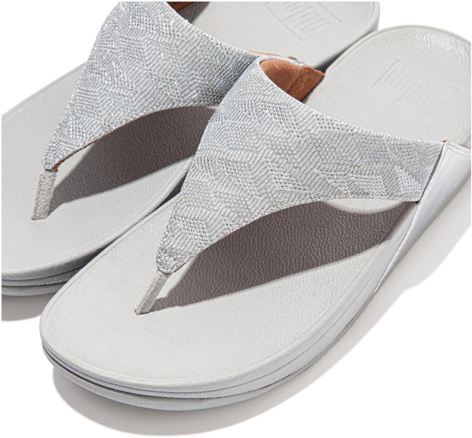 image:imageFitFlop Womens Lulu Glitz ToePost SandalSilver