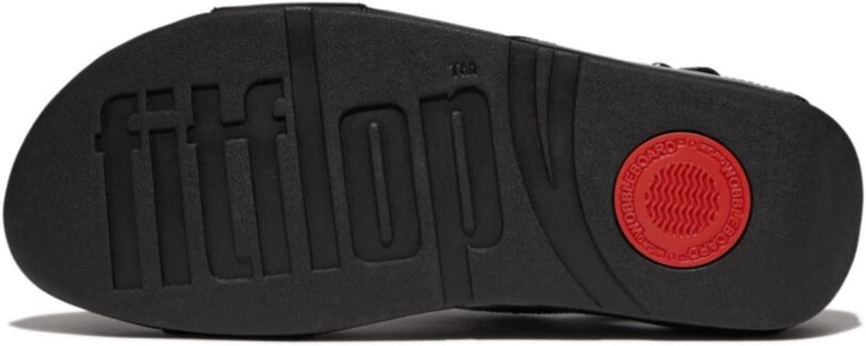 image:imageFitFlop Womens Lulu Sequin Slide Backstrap SandalAll Black