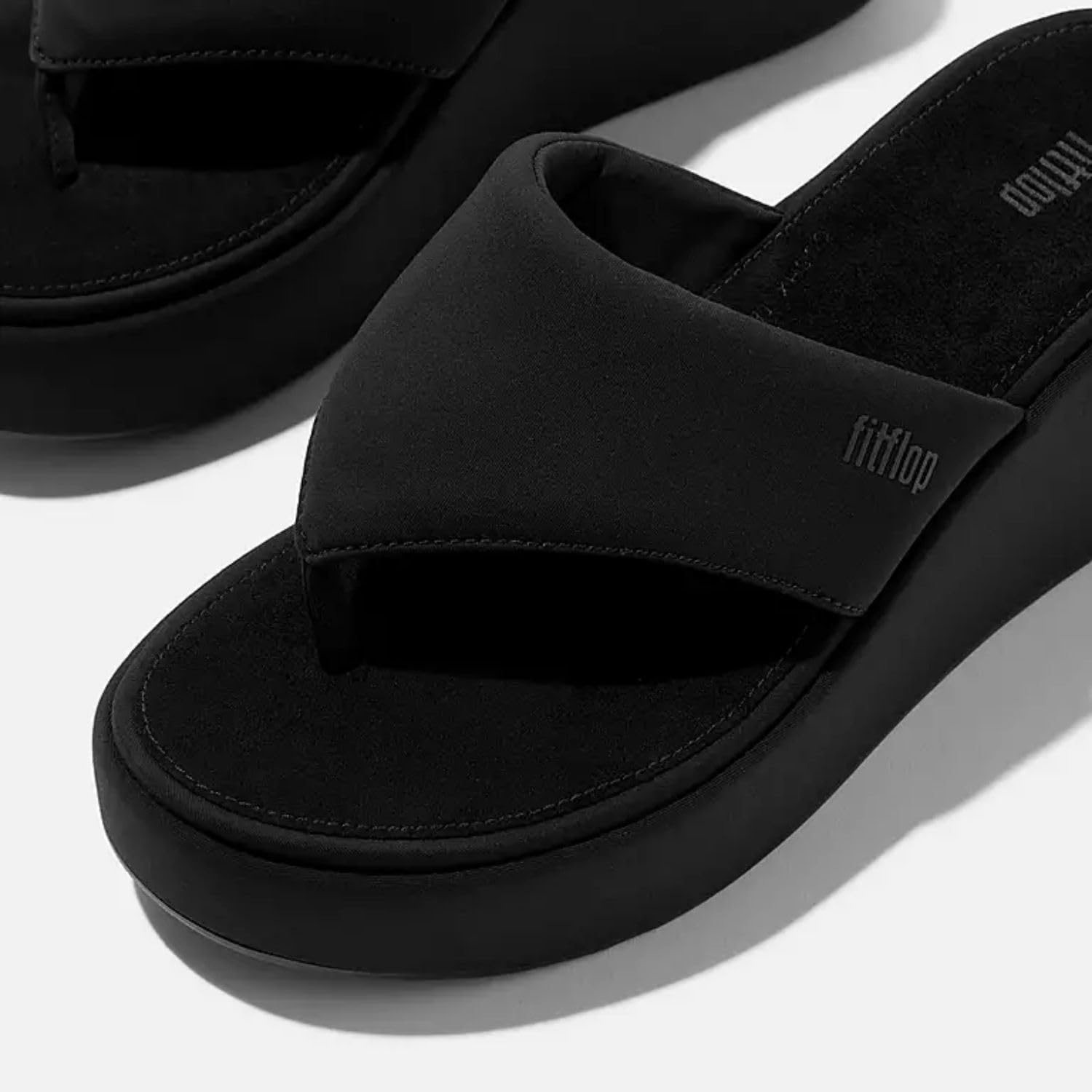 image:imageFitFlop Womens PlatFForms Wedge ToePost SandalAll Black