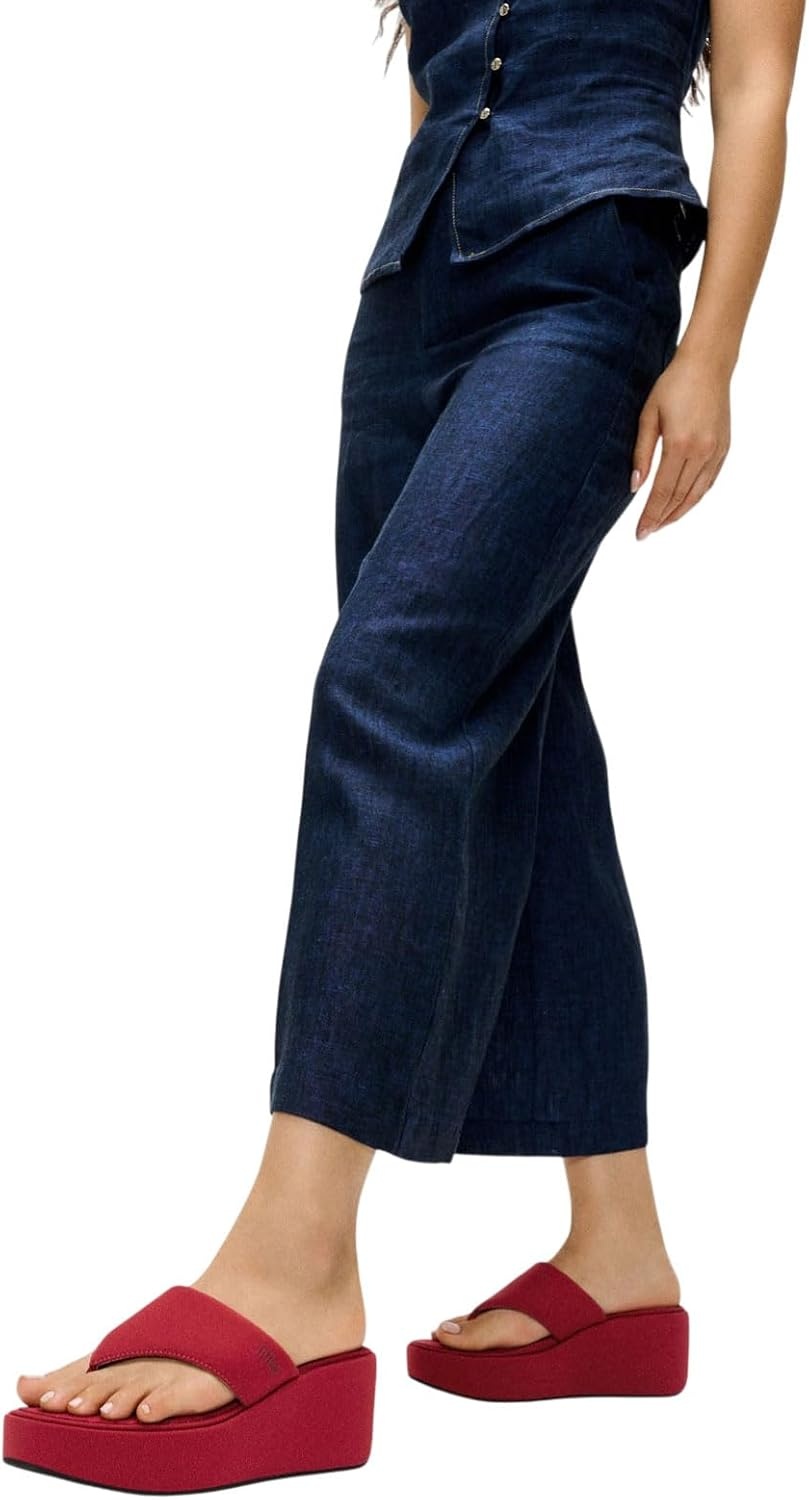 image:imageFitFlop Womens PlatFForms Wedge ToePost SandalBurnt Berry