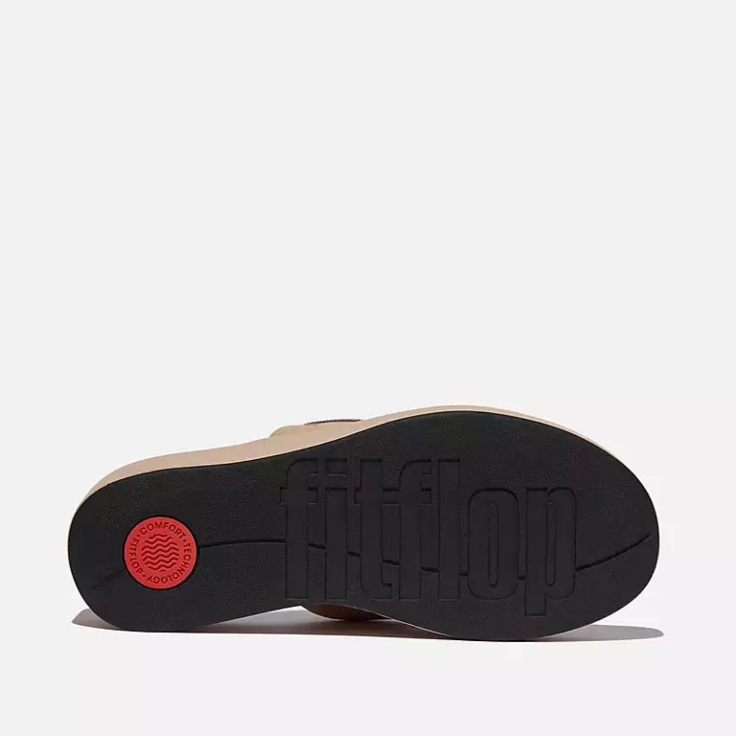 image:imageFitFlop Womens PlatFForms Wedge ToePost SandalClassic Beige