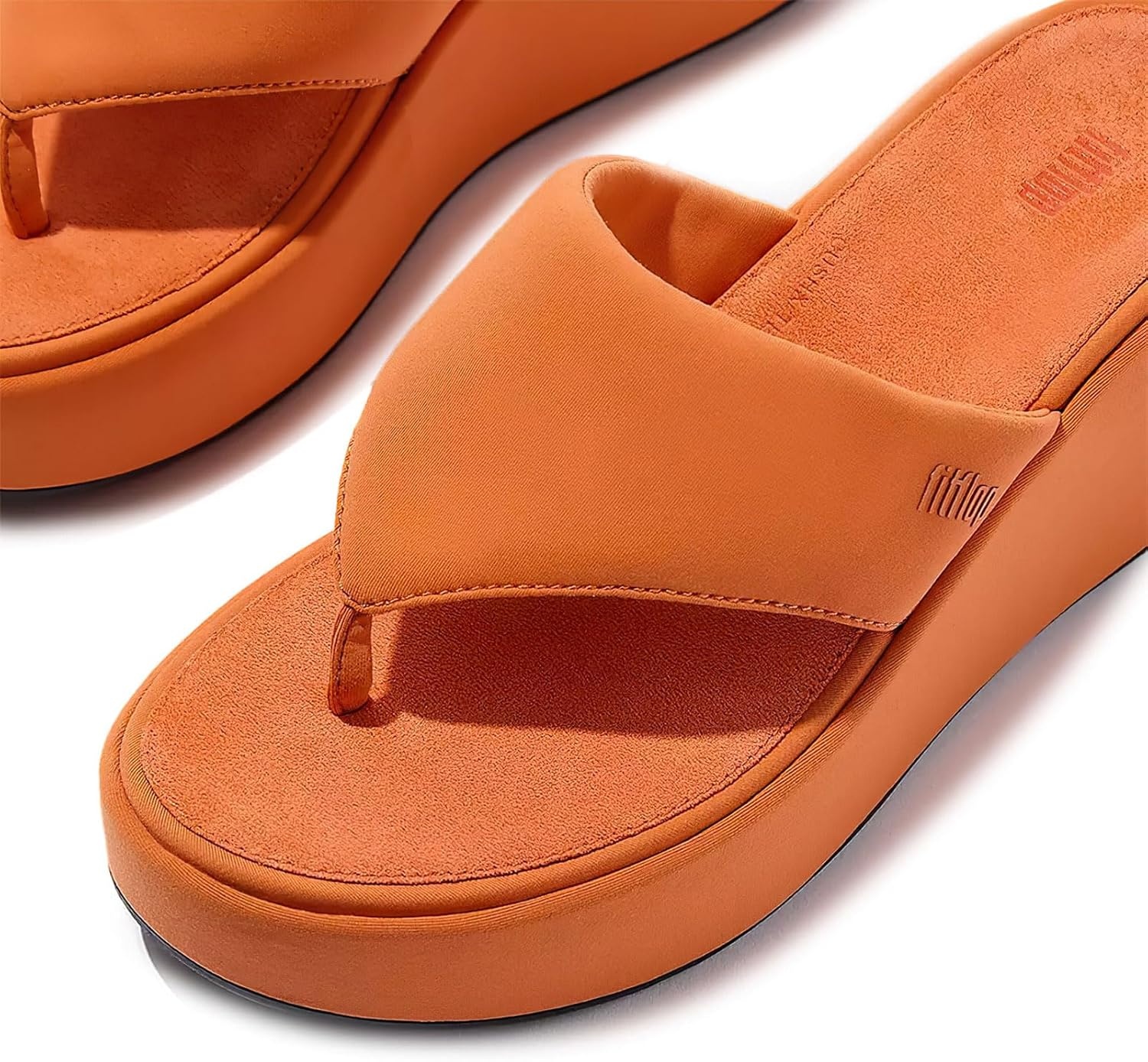 image:imageFitFlop Womens PlatFForms Wedge ToePost SandalSatsuma