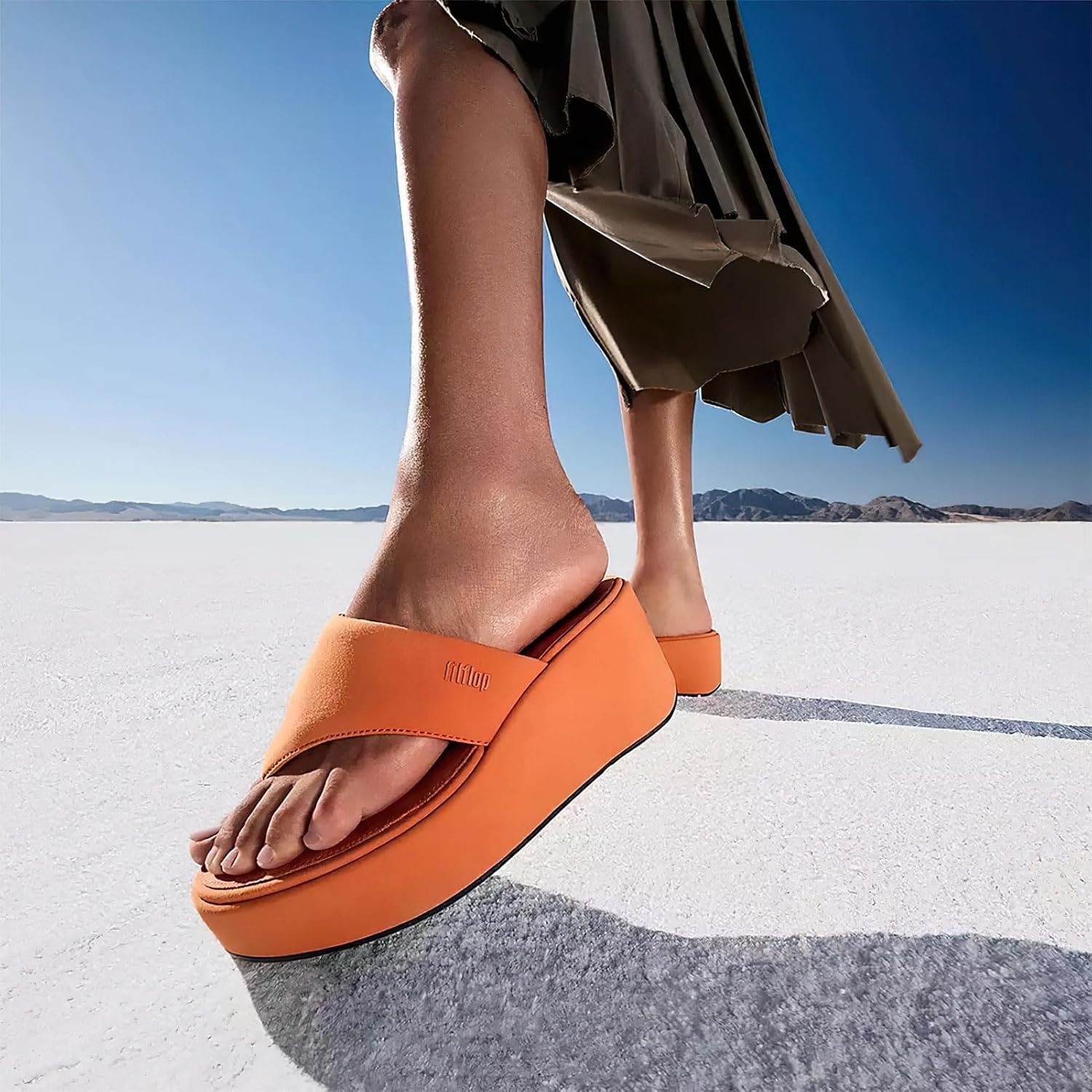 image:imageFitFlop Womens PlatFForms Wedge ToePost SandalSatsuma