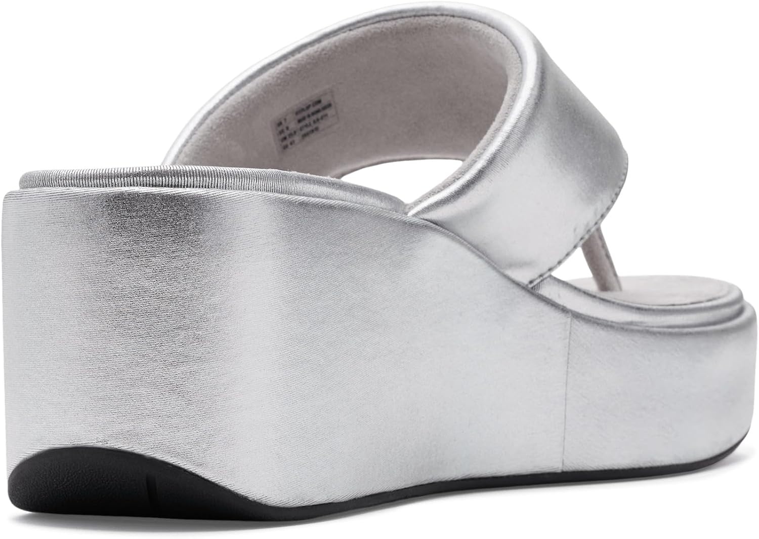 image:imageFitFlop Womens PlatFForms Wedge ToePost SandalSilver