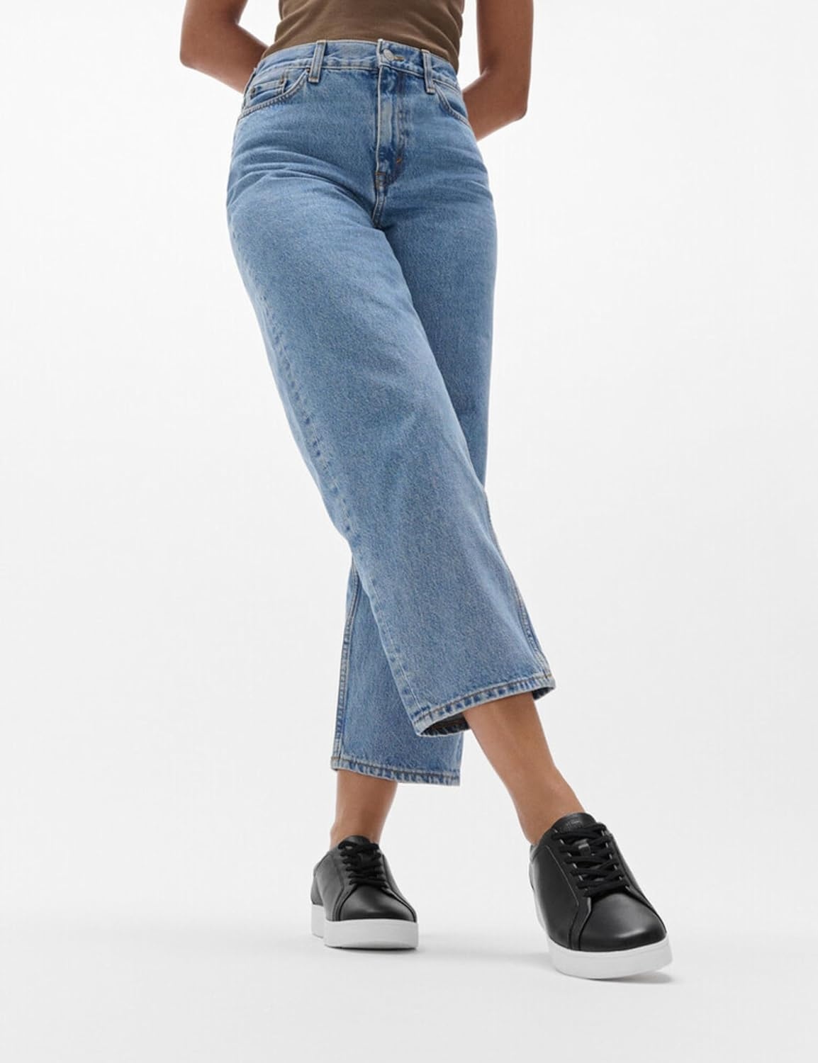 image:imageFitFlop Womens Rally Leather SneakersBlack