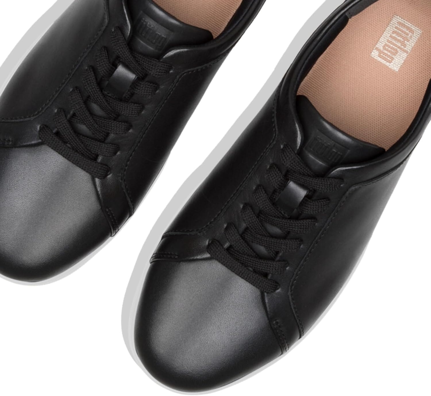 image:imageFitFlop Womens Rally Leather SneakersBlack