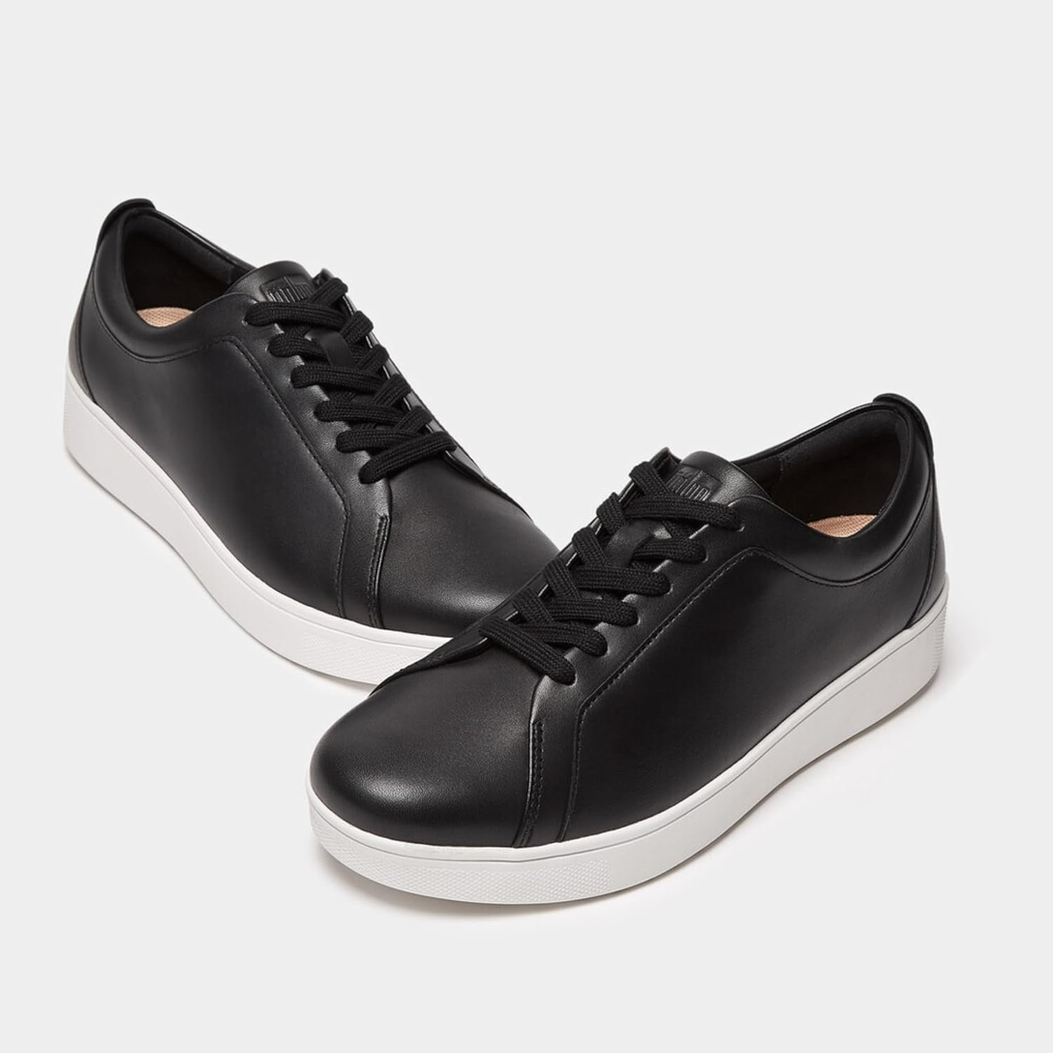 image:imageFitFlop Womens Rally Leather SneakersBlack