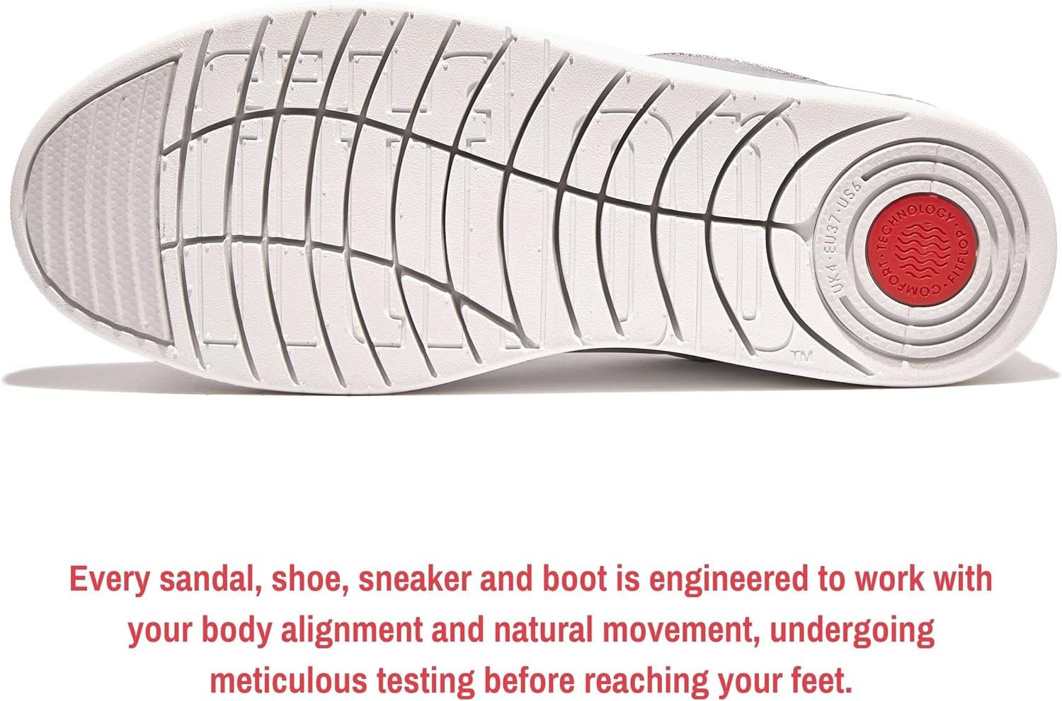 image:imageFitFlop Womens Rally Leather SneakersSilver 2