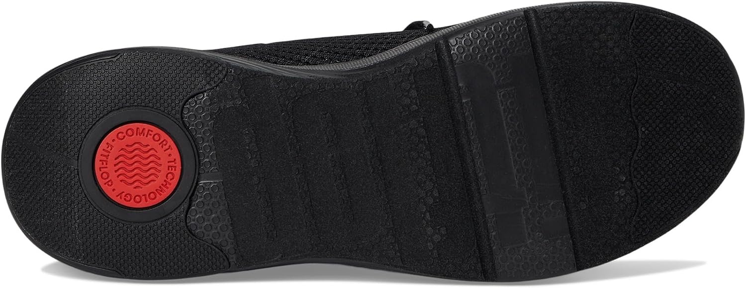 image:imageFitFlop Womens Superq Knit Slipon Laced SneakersAll Black