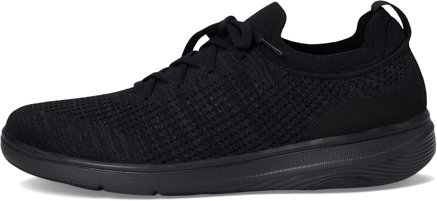 image:imageFitFlop Womens Superq Knit Slipon Laced SneakersAll Black