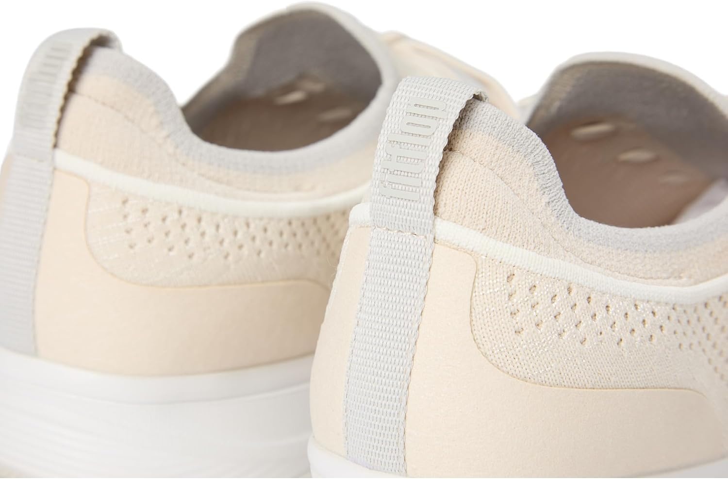 image:imageFitFlop Womens Superq Knit Slipon Laced SneakersParis Beige
