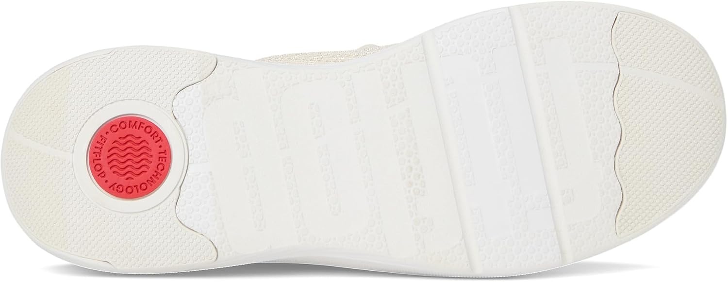 image:imageFitFlop Womens Superq Knit Slipon Laced SneakersParis Beige