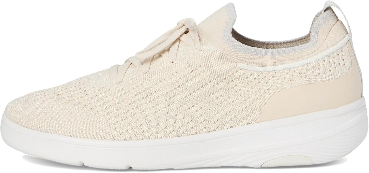 image:imageFitFlop Womens Superq Knit Slipon Laced SneakersParis Beige
