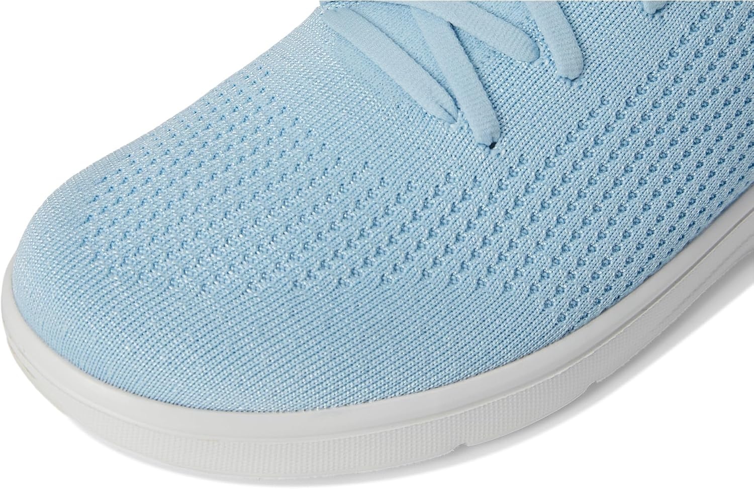 image:imageFitFlop Womens Superq Knit Slipon Laced SneakersSky Blue