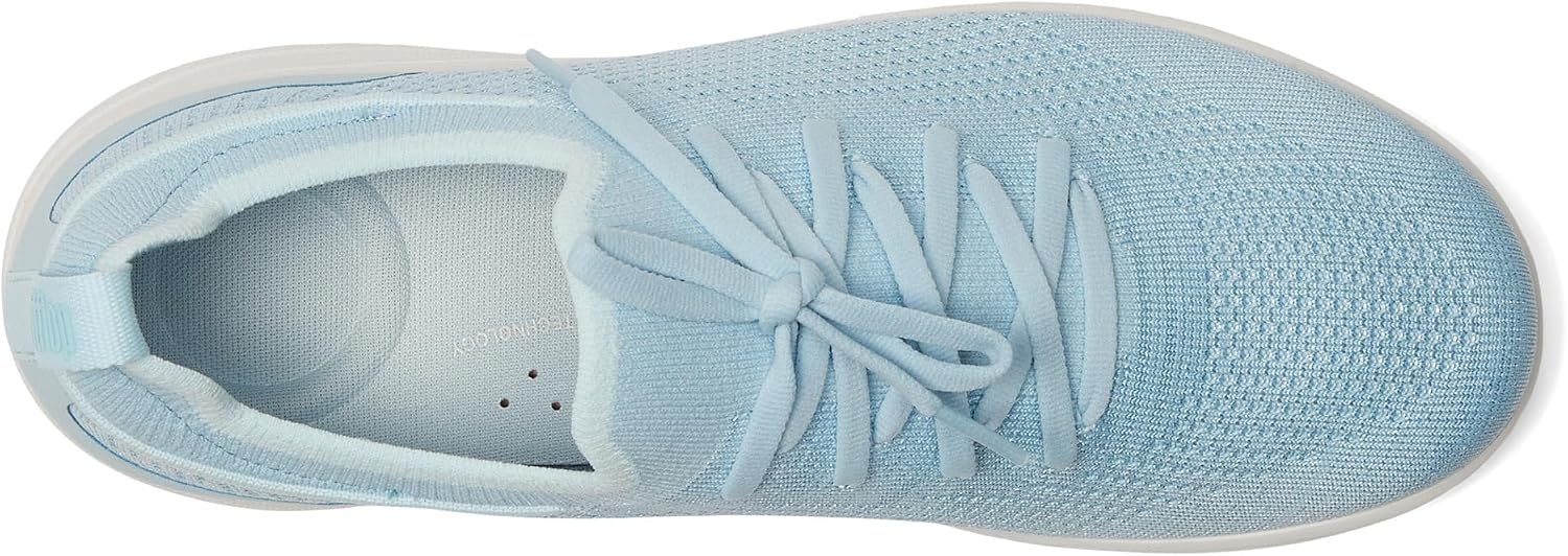 image:imageFitFlop Womens Superq Knit Slipon Laced SneakersSky Blue