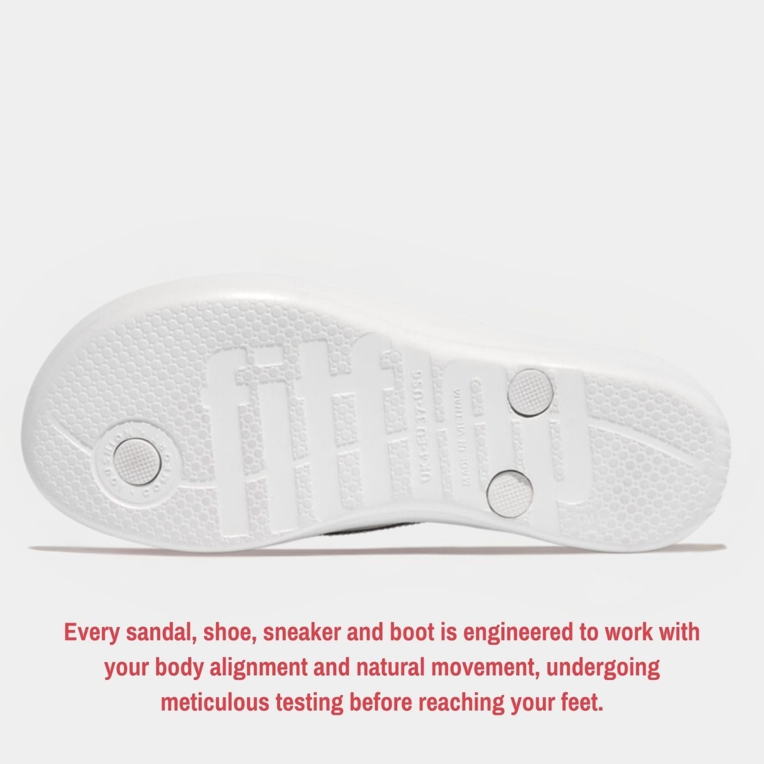image:imageFitFlop Womens iQushion Sparkle Ergonomic Flip Flops for Walking Lightweight Waterproof Cushioned Thong Sandals for Women with Non Slip Bottom and Arch Support Lightweight Waterproof Walking Sandals wCushioned Comfort amp Arch SupportUrban White