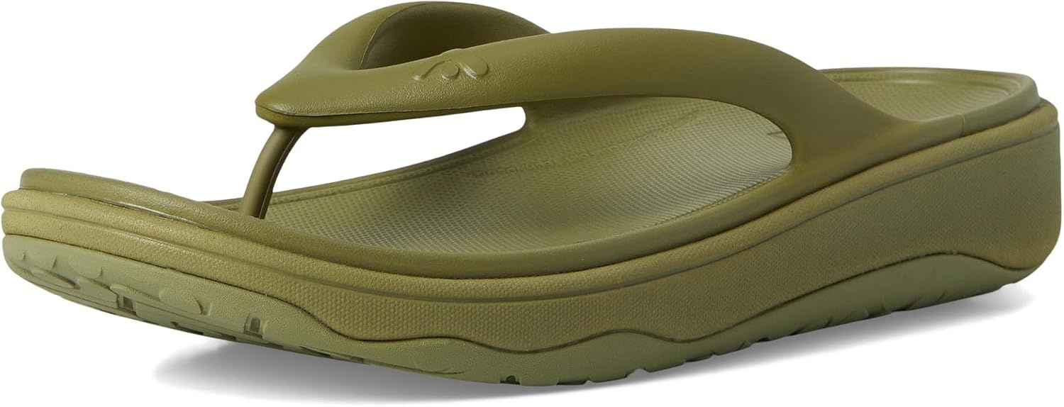 image:imageFitFlop womens Relieff Recovery Toepost SandalsCamogreen
