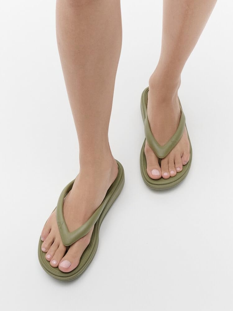 image:imageFitFlop womens Relieff Recovery Toepost SandalsCamogreen