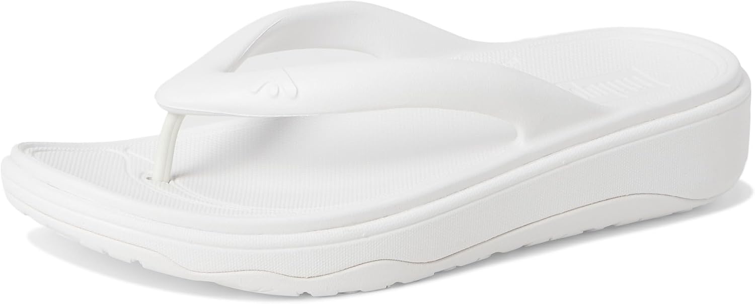 image:imageFitFlop womens Relieff Recovery Toepost SandalsUrban White