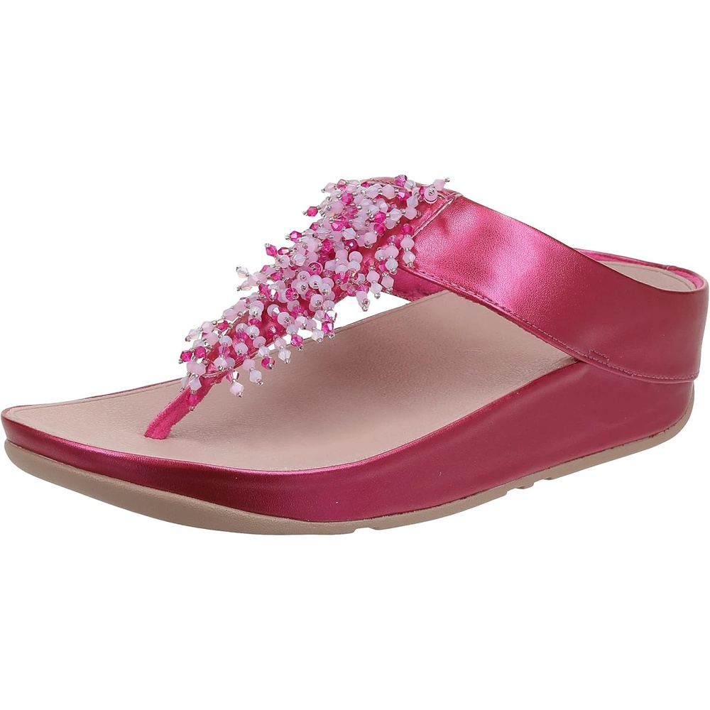 image:imageFitFlop Lulu MultiTonal Glitter ToePost SandalsPink Fuchsia