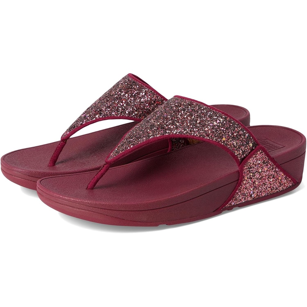image:imageFitFlop Lulu MultiTonal Glitter ToePost SandalsRuby Mix