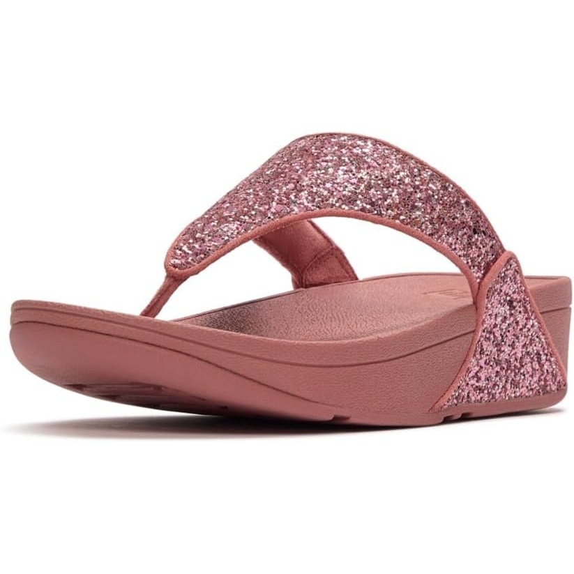 image:imageFitFlop Lulu MultiTonal Glitter ToePost SandalsRust Rose