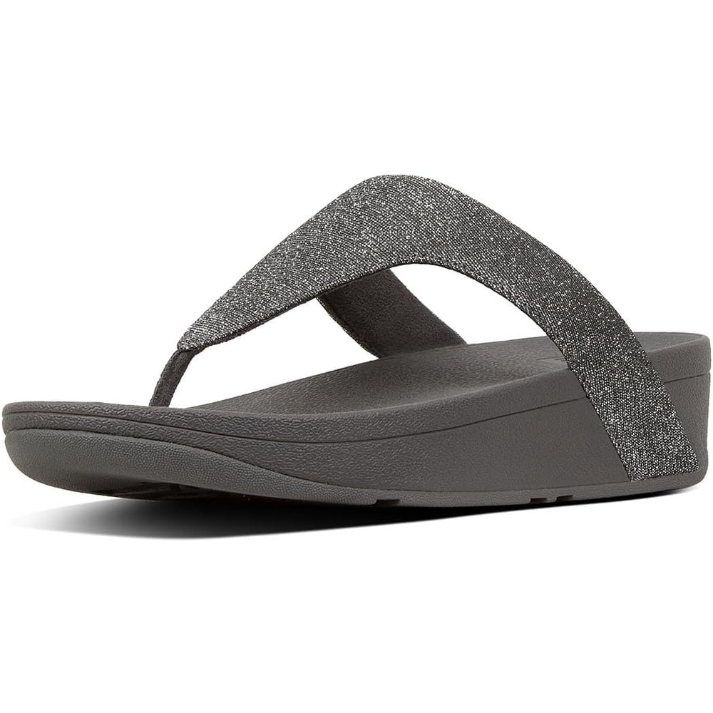image:imageFitFlop Womens LULU Suede ToePost Sandals Lightweight Summer Walking Sandals with Cushioned Comfort Arch Support amp GripGrau Pewter