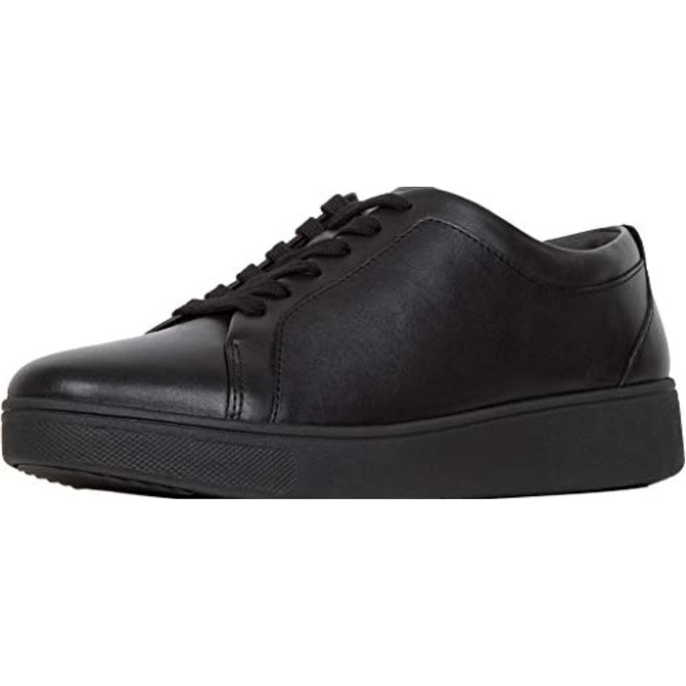 image:imageFitFlop Womens Rally Leather SneakersAll Black