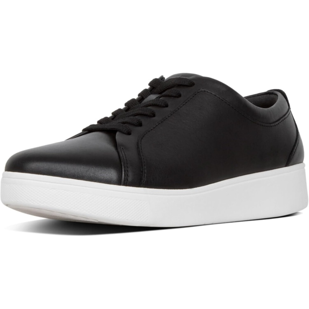 image:imageFitFlop Womens Rally Leather SneakersBlack