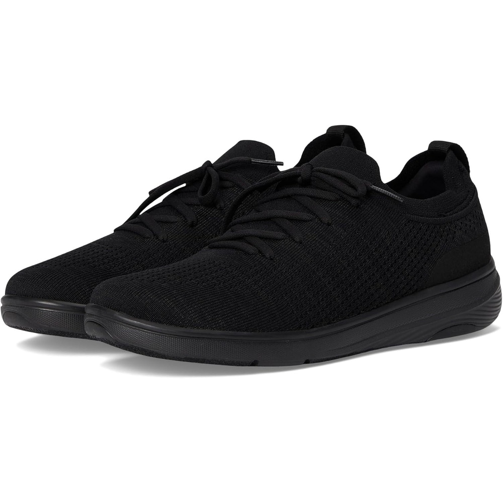 image:imageFitFlop Womens Superq Knit Slipon Laced SneakersAll Black