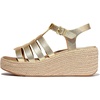 image:imageFitFlop Platfforms Espadrille Fisherman Wedge SandalsGold