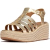 image:imageFitFlop Platfforms Espadrille Fisherman Wedge SandalsPlatino