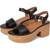 image:imageFitFlop Platfforms LeatherCork Heeled AnkleStrap SandalsBlack