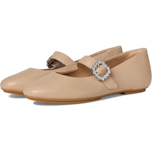 FitFlop Delicato Crystal-Buckle Leather Mary Janes(Classic Beige)