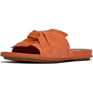 FitFlop Gracie Soft-Twist Leather Slides(Satsuma)