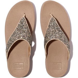 FitFlop Lulu Multi-Tonal Glitter Toe-Post Sandals(Classic Beige Mix)